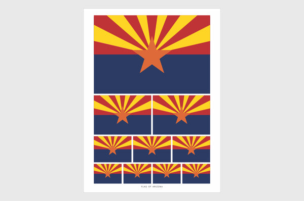 Arizona Flag Stickers