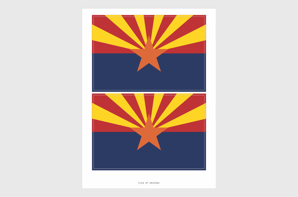 Arizona Flag Stickers