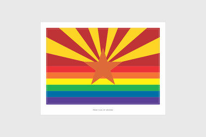 Arizona LGBTQ Pride Flag Stickers
