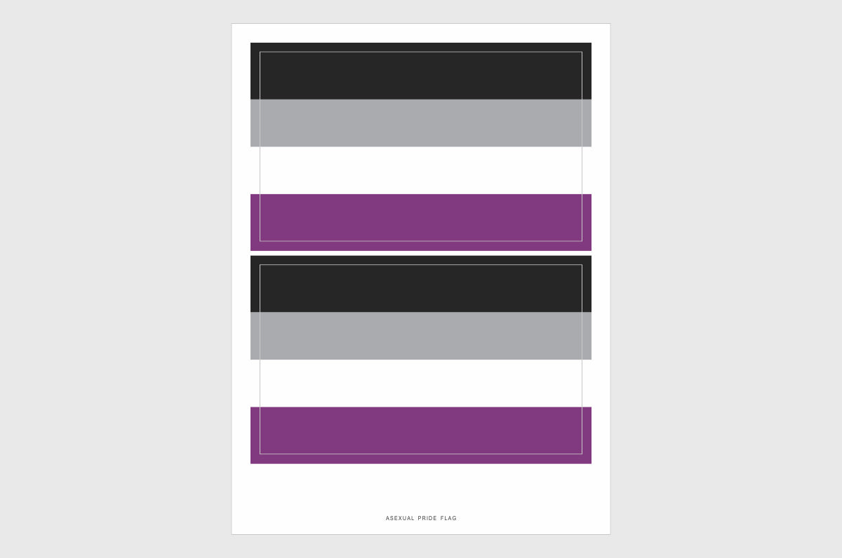 Asexual Flag Stickers