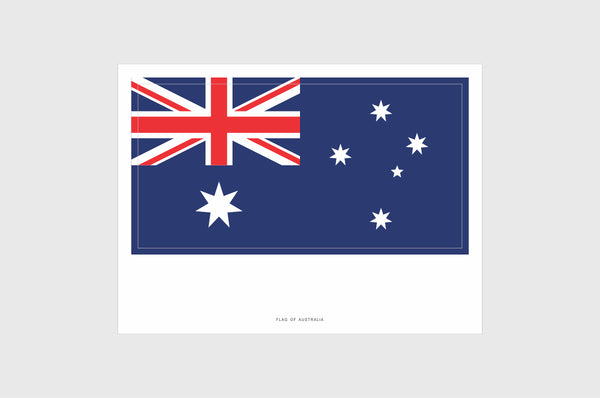 Australia Flag Sticker, Weatherproof Vinyl Australian Flag Stickers
