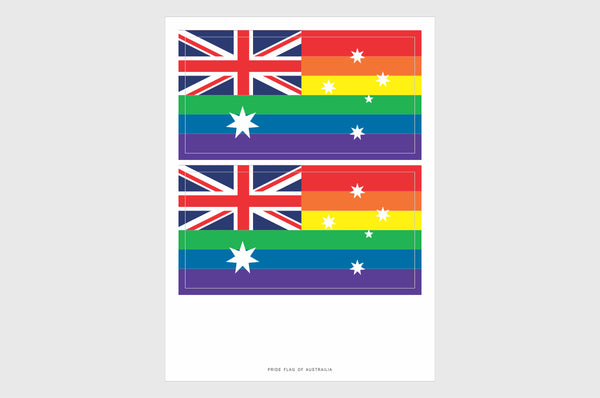 Australia LGBTQ Pride Flag Stickers
