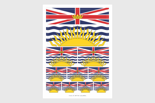 British Columbia Flag Stickers