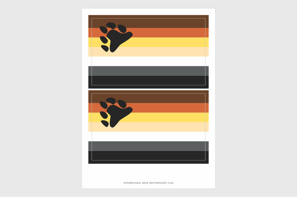 Bear Pride, LGBTQ Flag Stickers