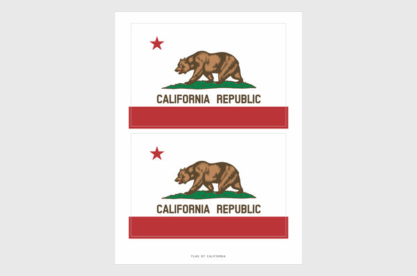 California Flag Stickers