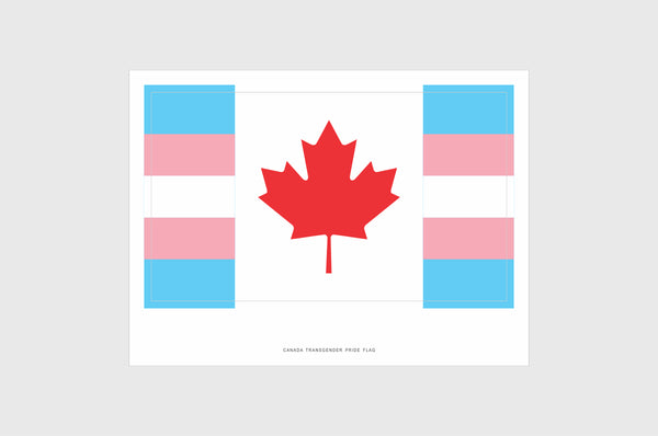 Canada Transgender Pride Flag Stickers