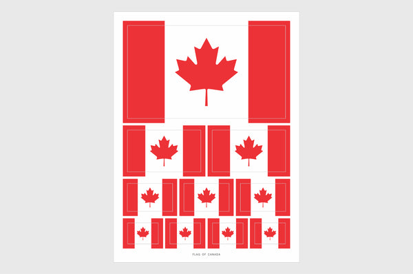 Canada Flag Sticker, Canadian Flag Stickers