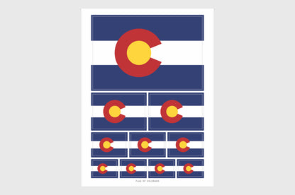 Colorado Flag Stickers.