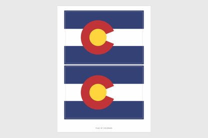 Colorado Flag Stickers.