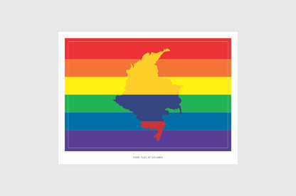Columbia LGBTQ Pride Flag Stickers