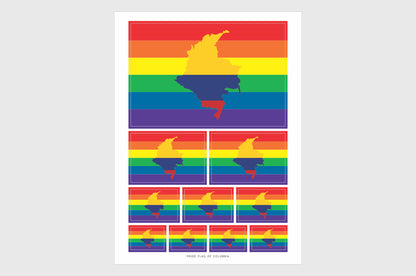 Columbia LGBTQ Pride Flag Stickers