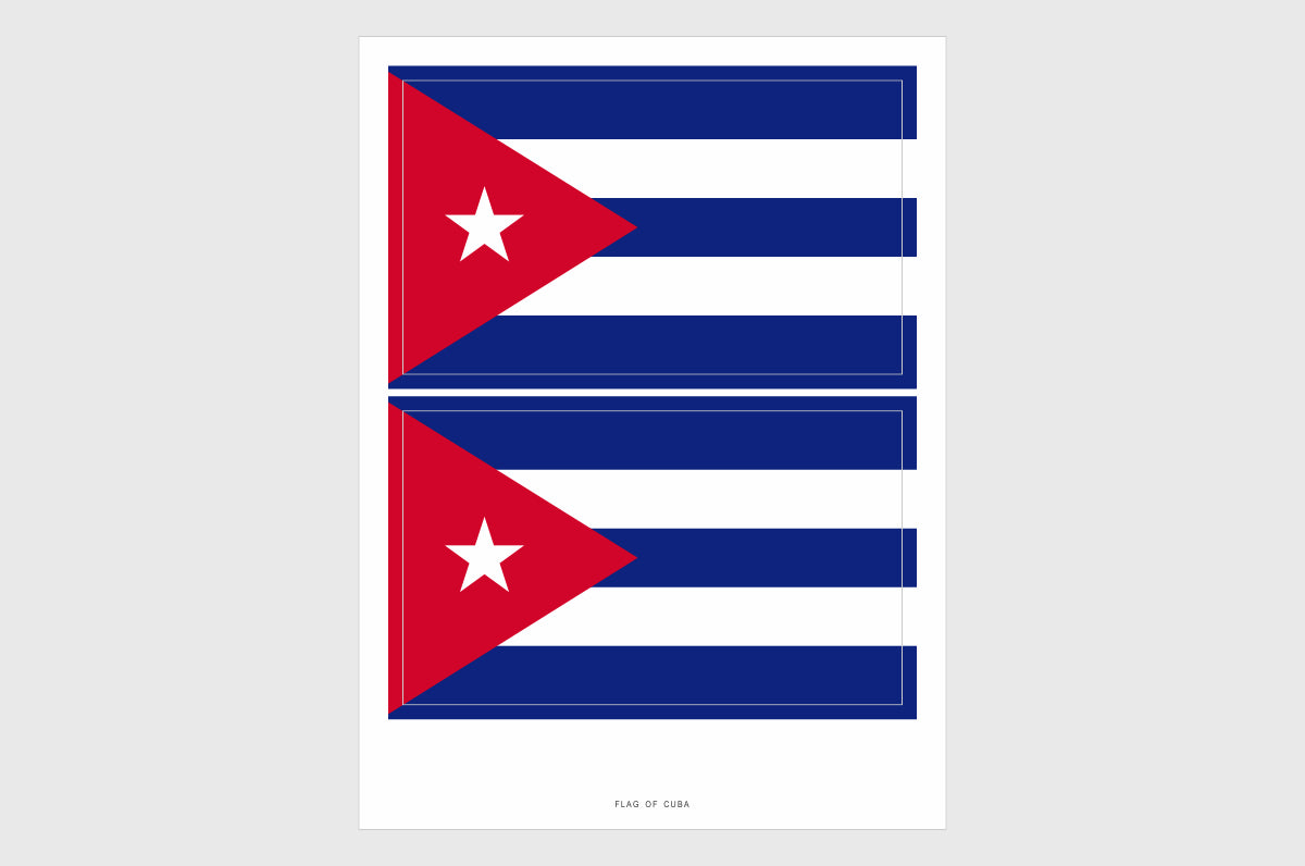 Cuba Flag Stickers