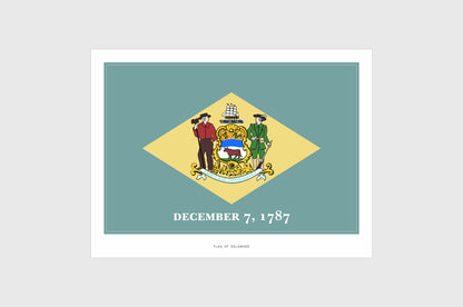 Delaware Flag Stickers