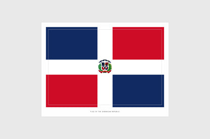 Dominican Republic Flag Stickers