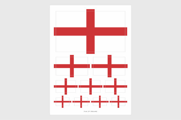 England Flag Stickers