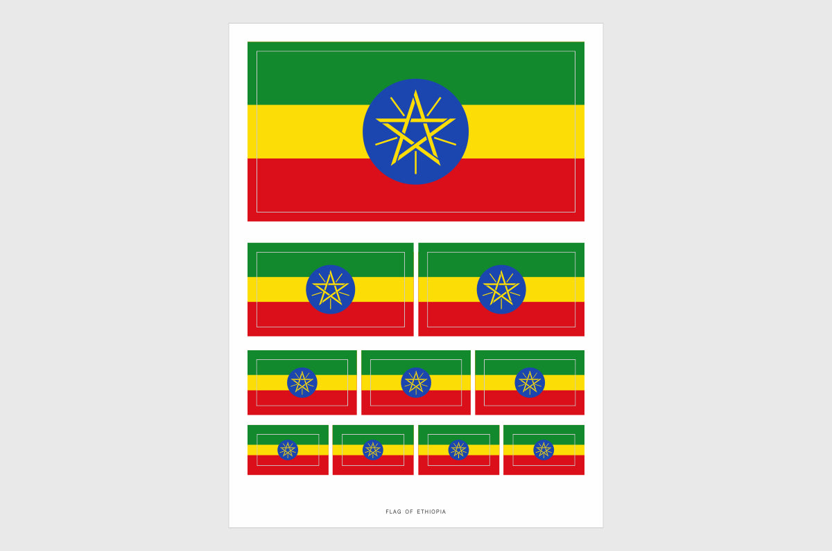Ethiopia Flag Stickers