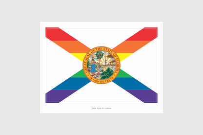 Florida LGBTQ Pride Flag Stickers