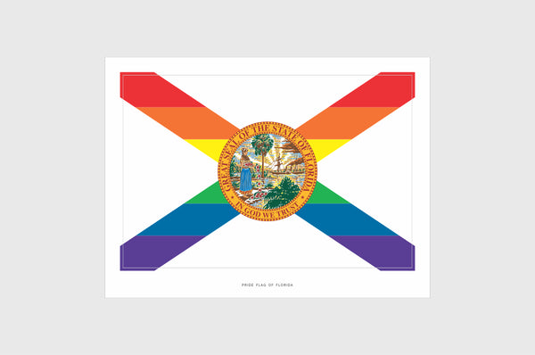 Florida LGBTQ Pride Flag Stickers