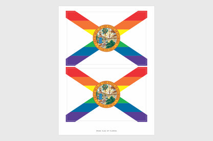 Florida LGBTQ Pride Flag Stickers
