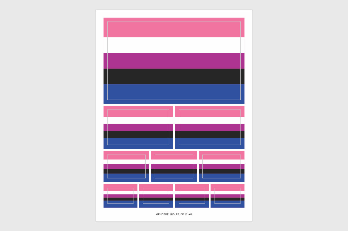 Genderfluid Flag Stickers