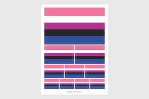 Genderfluid Flag Stickers