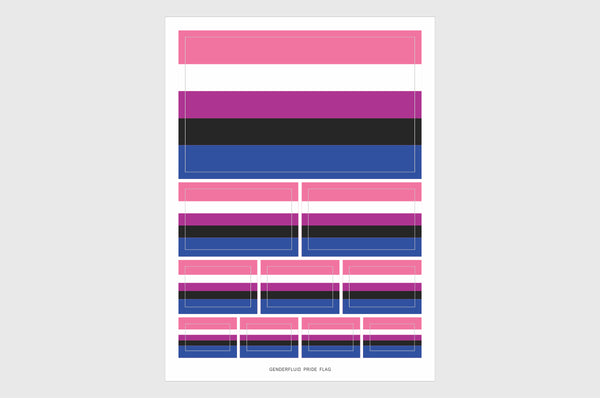 Genderfluid Flag Stickers