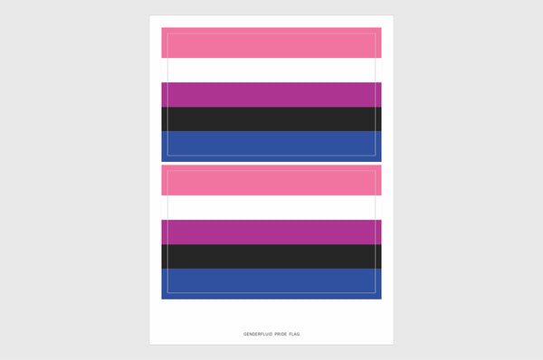 Genderfluid Flag Stickers