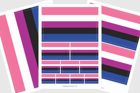 Genderfluid Flag Stickers