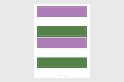 Genderqueer Flag Stickers