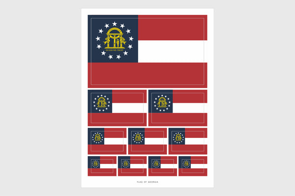Georgia Flag Stickers
