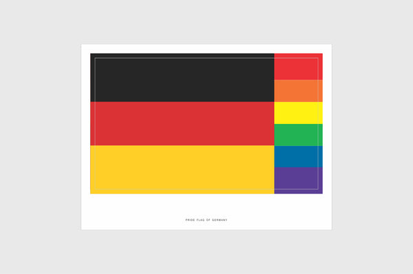 Germany LGBTQ Pride Flag Stickers