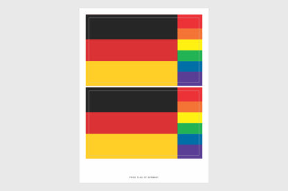 Germany LGBTQ Pride Flag Stickers