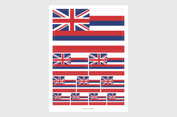 Hawaii Flag Stickers