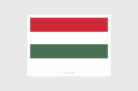 Hungary Flag Stickers