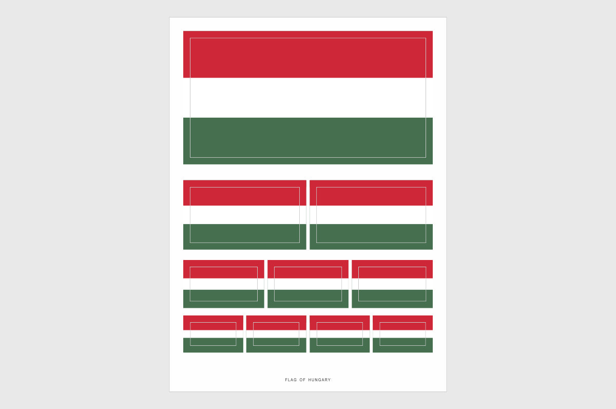 Hungary Flag Stickers
