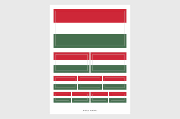 Hungary Flag Stickers