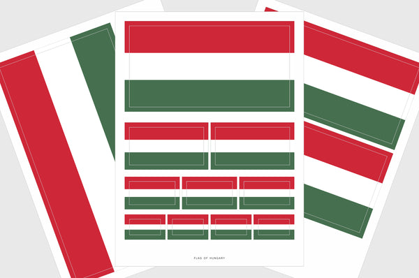 Hungary Flag Stickers