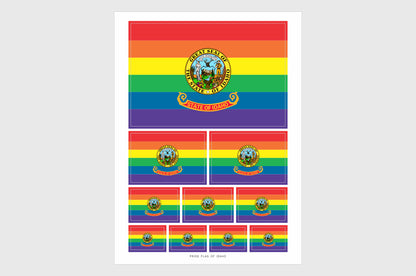Idaho LGBTQ Pride Flag Stickers