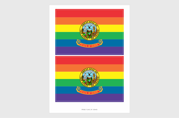 Idaho LGBTQ Pride Flag Stickers