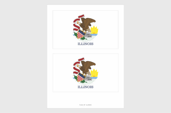 Illinois Flag Stickers