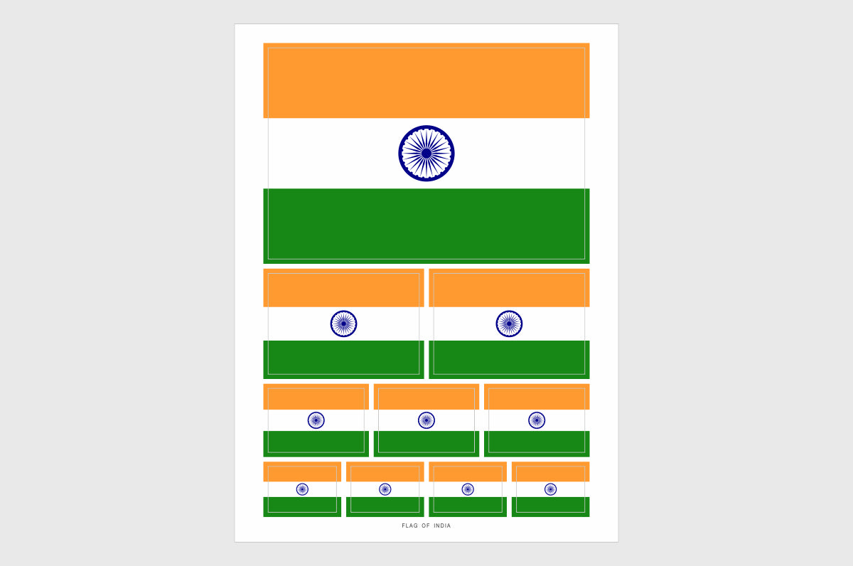 India Flag Stickers