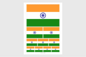 India Flag Stickers