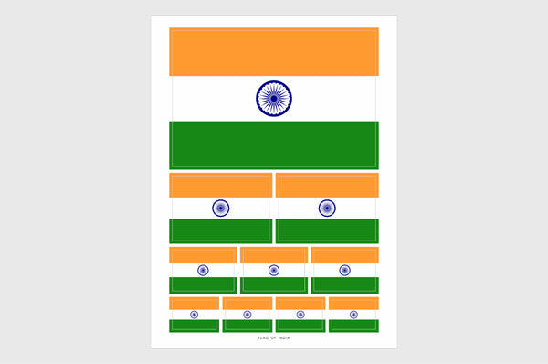 India Flag Stickers