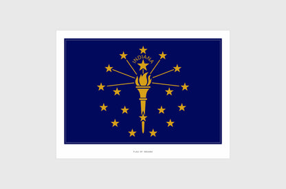 Indiana Flag Stickers
