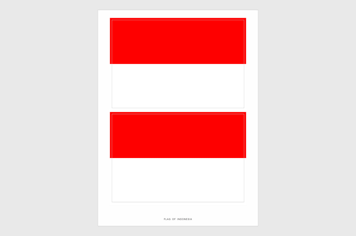 Indonesia Flag Stickers