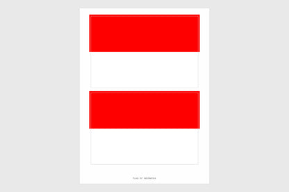 Indonesia Flag Stickers