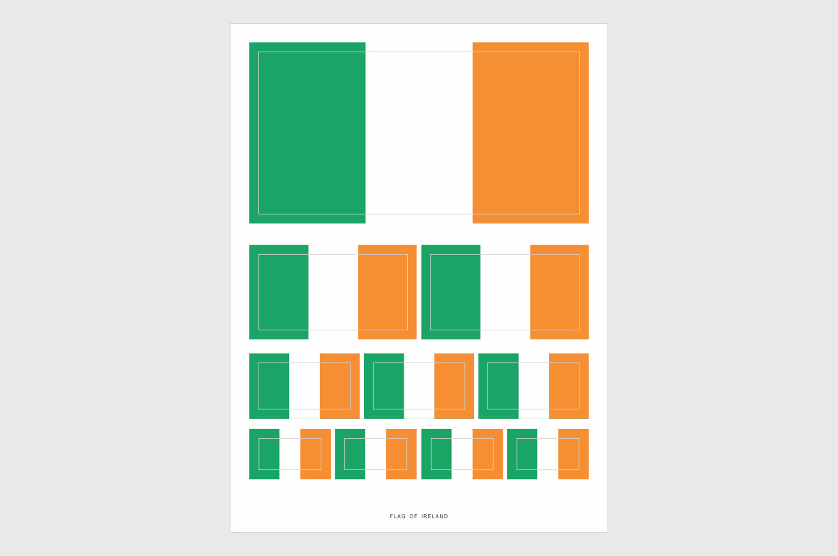 Ireland Flag Sticker, Weatherproof Vinyl Irish Flag Stickers