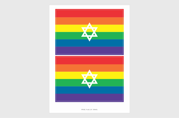 Israel LGBTQ Pride Flag Stickers