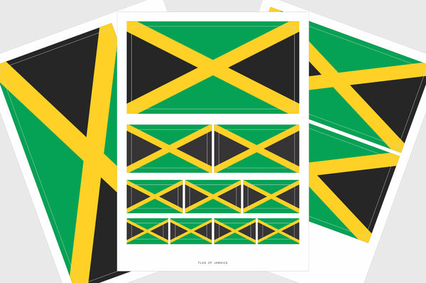 Jamaica Flag Stickers