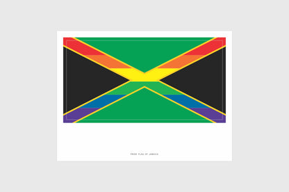 Jamaica LGBTQ Pride Flag Stickers